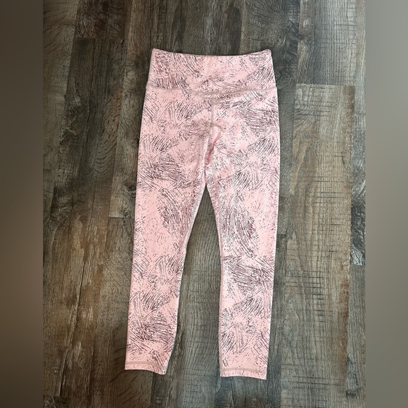 Zyia Pink Etching Light n Tight Hi-Rise 7/8 Size 4 - Picture 2 of 3